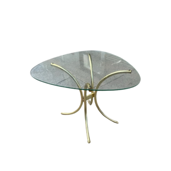 Guitar Pick Shaped Glass and Brass or Lucite Dining Table (Items Sold Separately Please Select the Glass and the Brass or Lucite Base Separately)