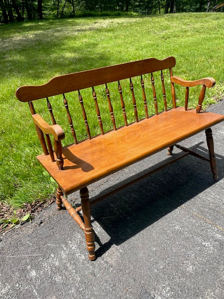 Solid maple wood bench 46x17x33" tall