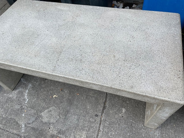 Polished Concrete Parsons Style Coffee Table or Bench