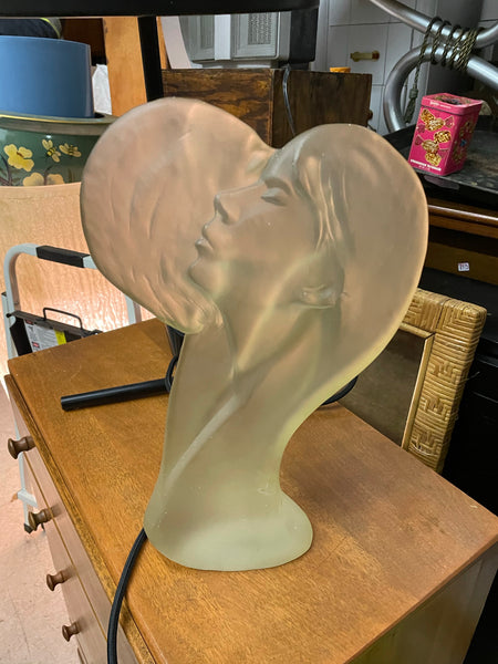 Frosted Figurative Heart Shaped Sculpture