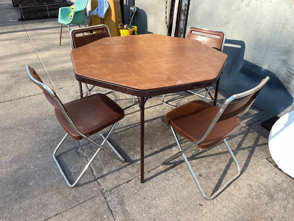 Vintage cosco folding table 45x45x28" tall