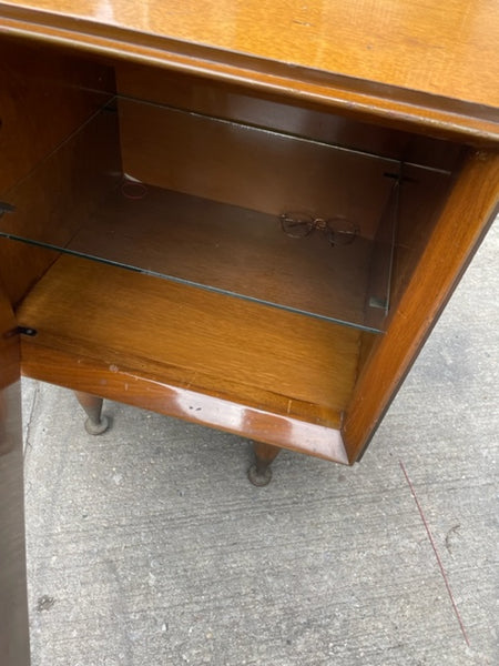 Pair of Mcm Cube Nightstand Cabinets