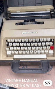 Olivetti Lettera 35 Manual Typewriter in the Case