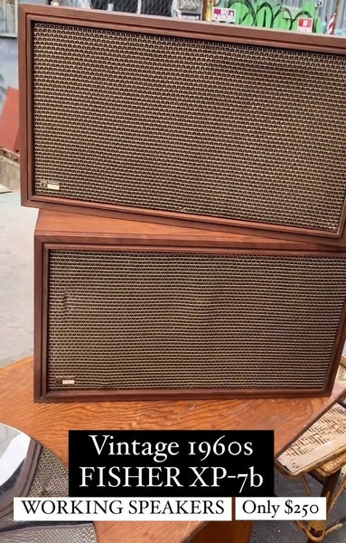 VINTAGE 1960s Fischer speakers