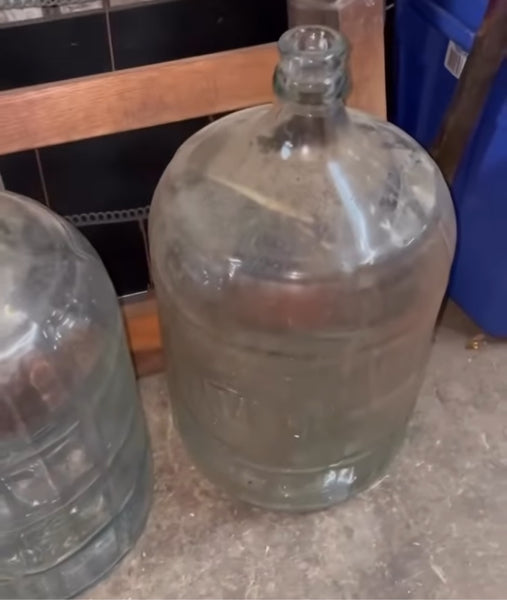 Vintage Industrial Glass 5 Gallon Water Jugs