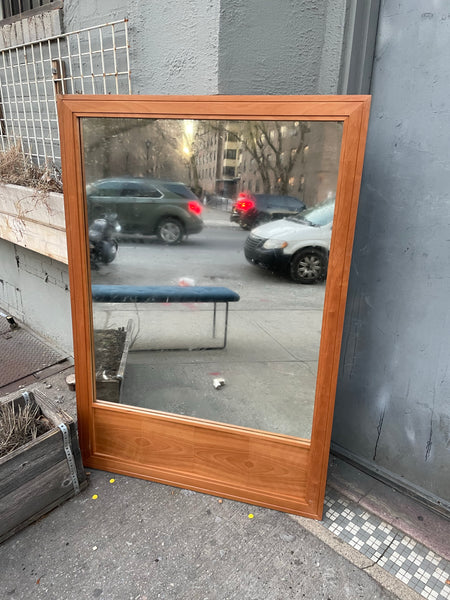 Wood Framed Large Panel Mirrors 37x54” Tall