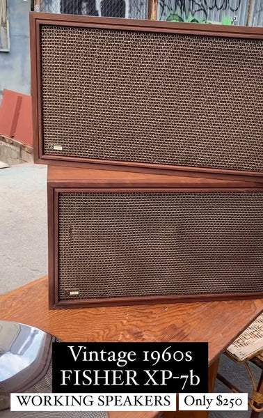 VINTAGE 1960s Fischer speakers