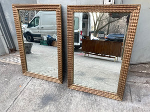 Heavy wood vintage mirrors 24x36" tall