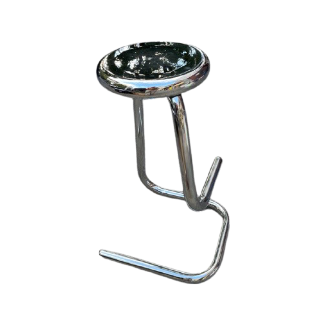 Postmodern Paperclip Chrome Bar Stool Chair 28” tall