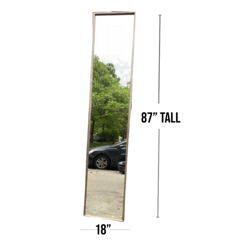 Skinny Tall Floor Length Mirror 18x87” tall