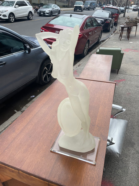 Frosted Glass Figurative Sculpture