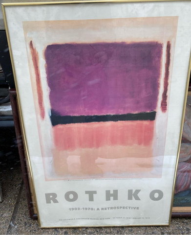 Rothko 1970s Retrospective Framed Print Poster
