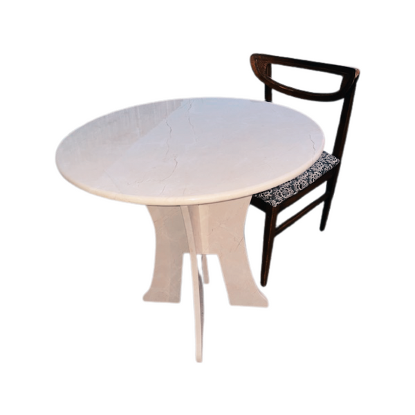 Round Marble top and Base Dining Table