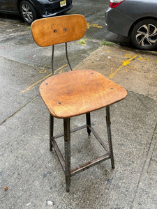 Vintage  Industrial Drafting Table Stool (Set of 4 Available)