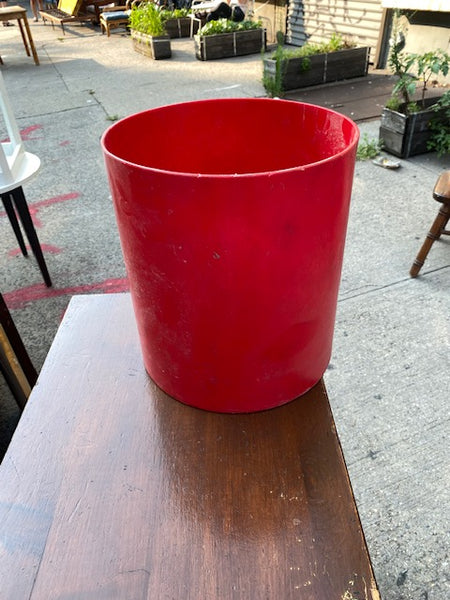 Red “Poly” Basket Waste Basket Trashcan