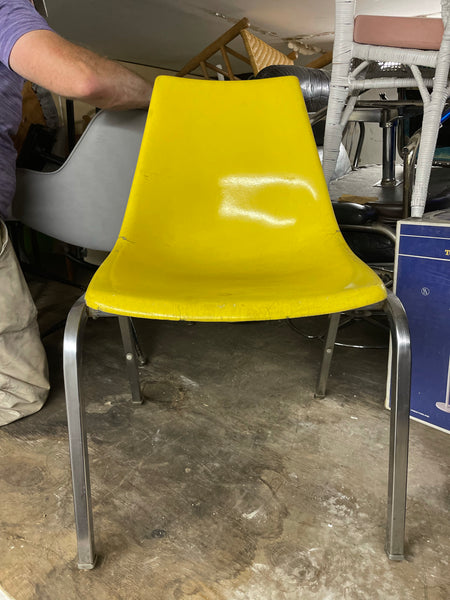 Yellow Schoolhouse Fiberglass Chairs