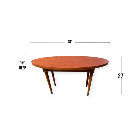Oval Shaped Console Table