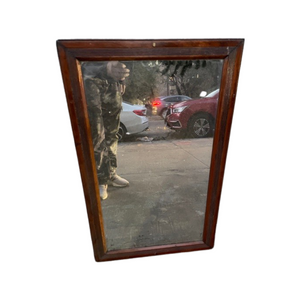 Vintage Wood Framed Mirror 19x32” tall