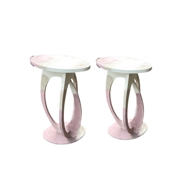 Postmodern Sculptural Ellipses Art Pedestals (Multiple Available Priced Individually)