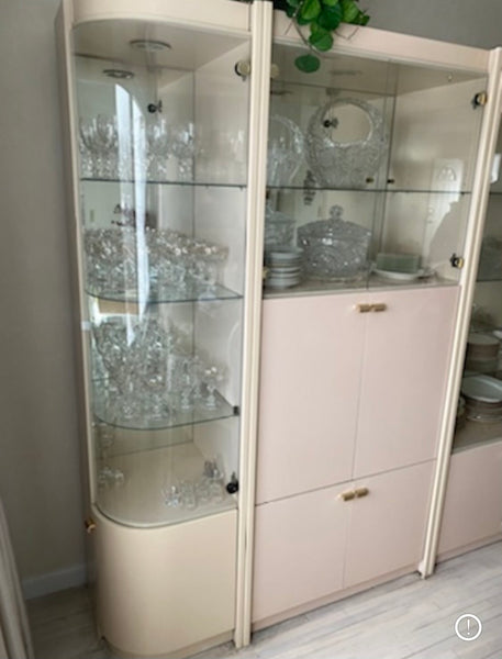 Pale Pink 1980s Display Case - Section Sold Individually