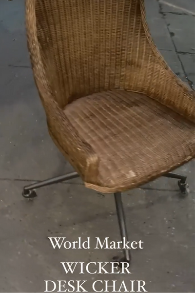 World Market Wicker Desk Chair