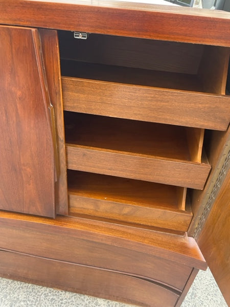 Mid-Century Modern Tall Boy Mule Chest Cabinet Top Dresser