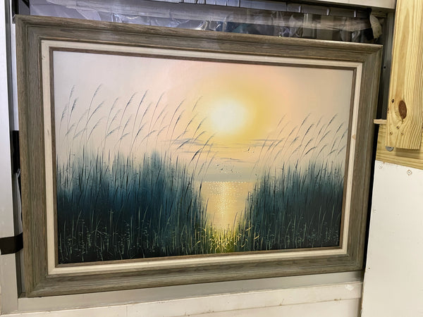 Gorgeous Sunset Beach Art - Framed and Signed