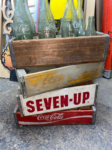 Vintage Wood Industrial Soda Crates - Various Sizes & Finishes Available