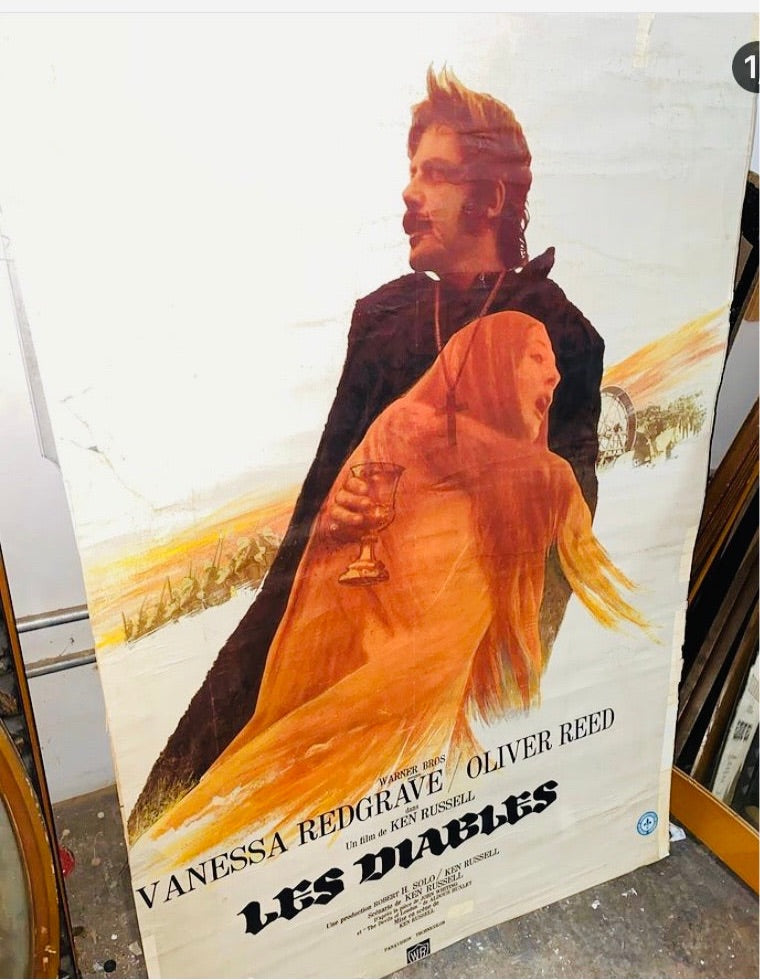 Large Vintage Les Diables Movie Poster