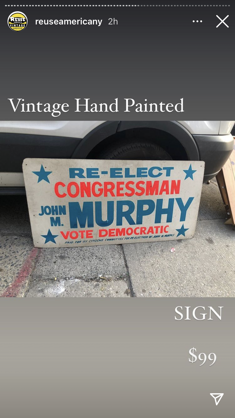Vintage Political Signage - Hand Painted