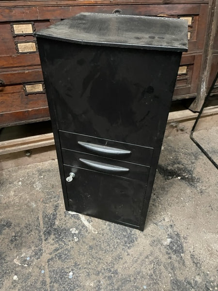Black Industrial Small Metal Locking File Cabinets