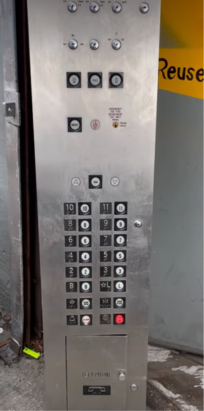 Vintage Elevator Control Panel