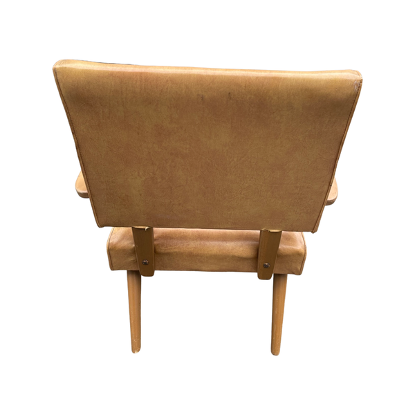 Viking Vintage Viko Baumritter Vinyl Chairs With Bentwood Bridge Arms (Pair Available Priced Individually)