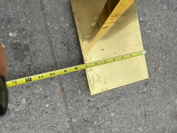 Geometric Chapman Brass Pharmacy Floor Lamp Adjusts 38-53” tall