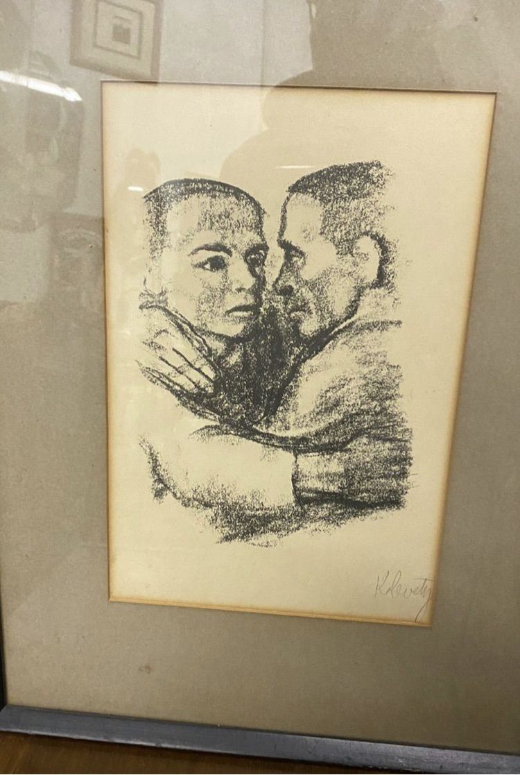 Beautifully Framed Father Son Signed Original Art