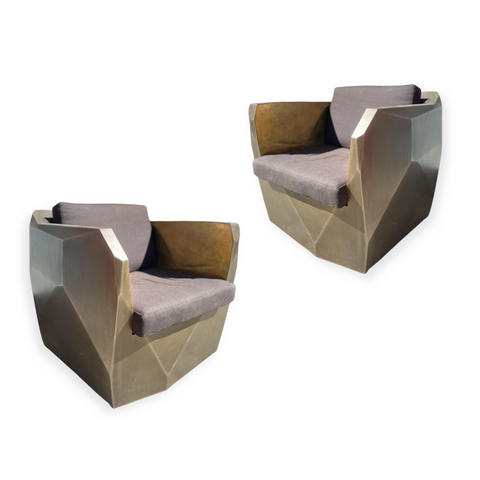 Daniel Libeskind Armchairs, ‘Elemental Split Unit’ Lounge Chairs
