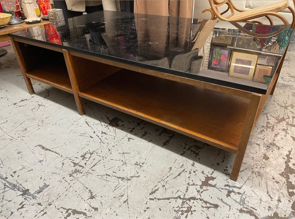 Paul McCobb Two Tier Coffee Table with Black Marble Top for Calvin, USA, 1950s