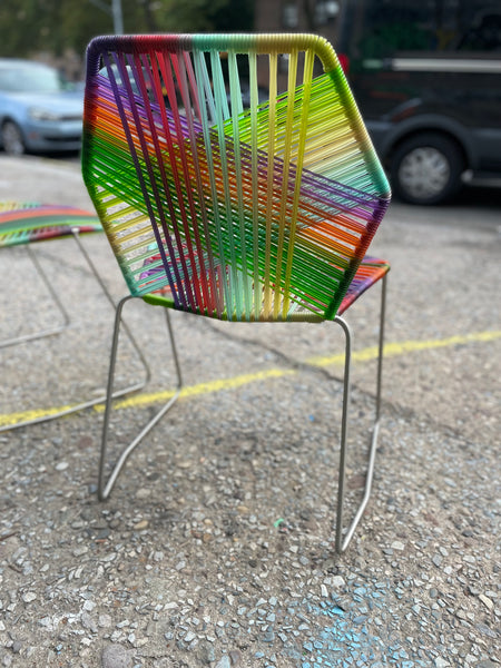 Pair of Multicolored Tropicalia Dining Chairs By Moroso