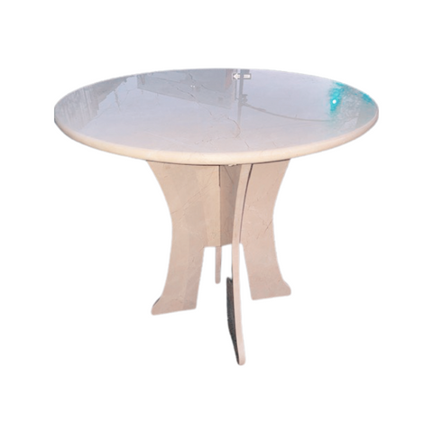 Round Marble top and Base Dining Table