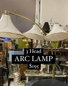 ARC FLOOR LAMP THREE HEAD