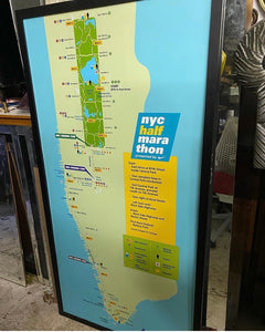 Giant Framed Half Marathon Poster of NYC