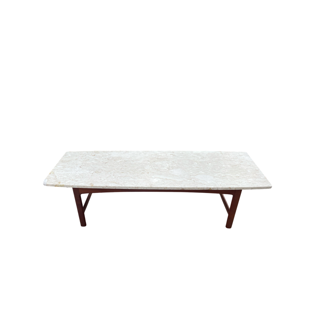 Folke Ohlsson for DUX Travertine Coffee Table