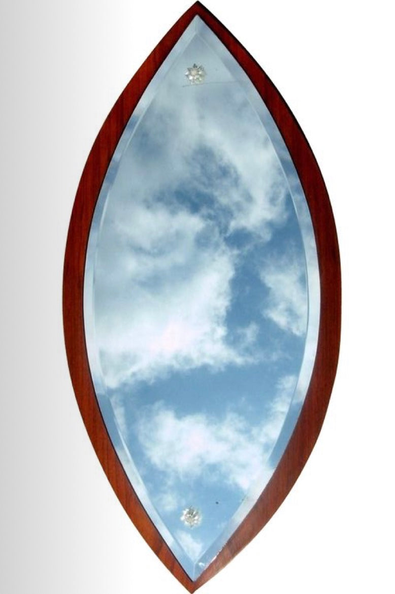 Unreal Art Deco Mirror by Penthouse Art Creations Wood Framed Mirror