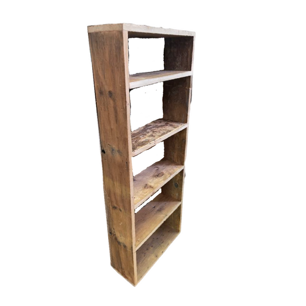 Reclaimed Wood Open Bookcase