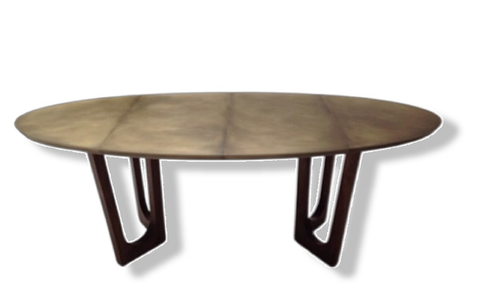 Moore Oval Shaped Resin Dining Table by Wüd Design