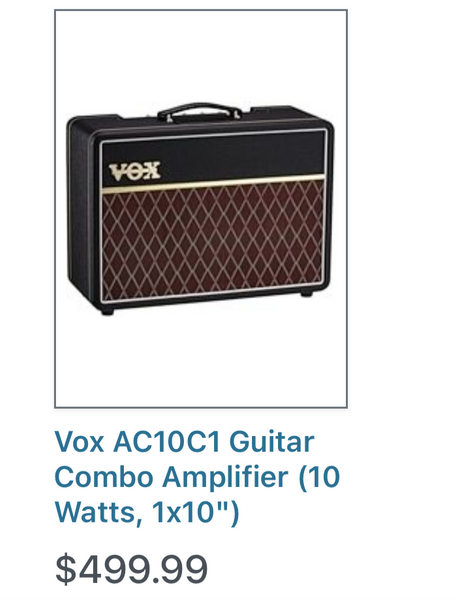 Super Stylized Vox AC10C1 Amp