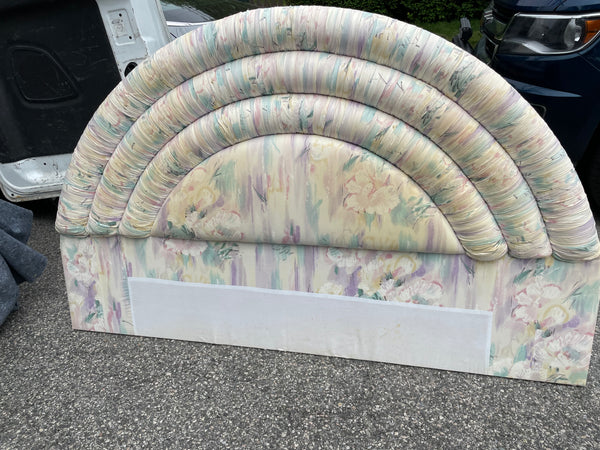 Postmodern Semi Circle Ruched King Sized Headboard (Frame Not Available)