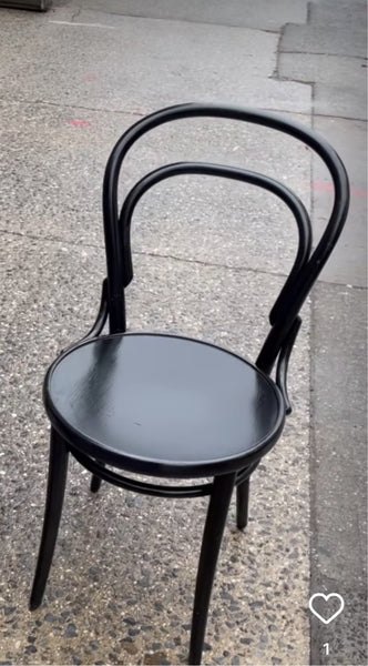 Black Wood Genuine Ton Thonet Dining Chairs