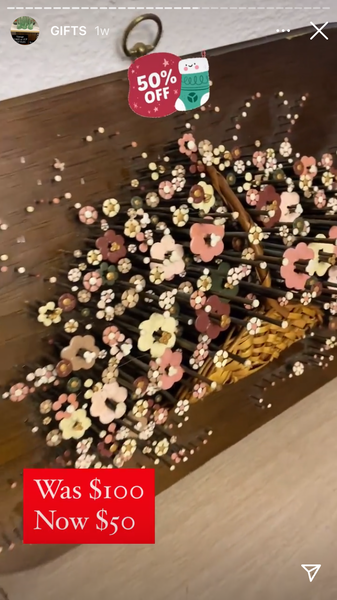 Metal Flowers on Wood Art