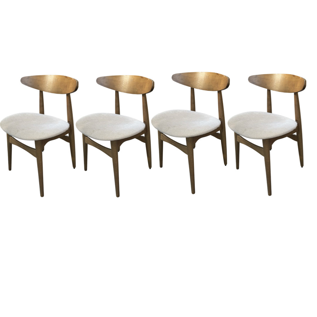 Set of 4 MCM Style Dining Chairs